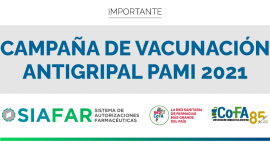 Registro de horarios en SIAFAR para la Campaña de Vacunación Antigripal PAMI 2021