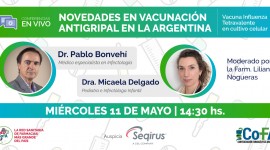 Conferencias en Vivo – NOVEDADES EN VACUNACIÓN ANTIGRIPAL EN LA ARGENTINA: Vacuna Influenza Tetravalente en cultivo celular